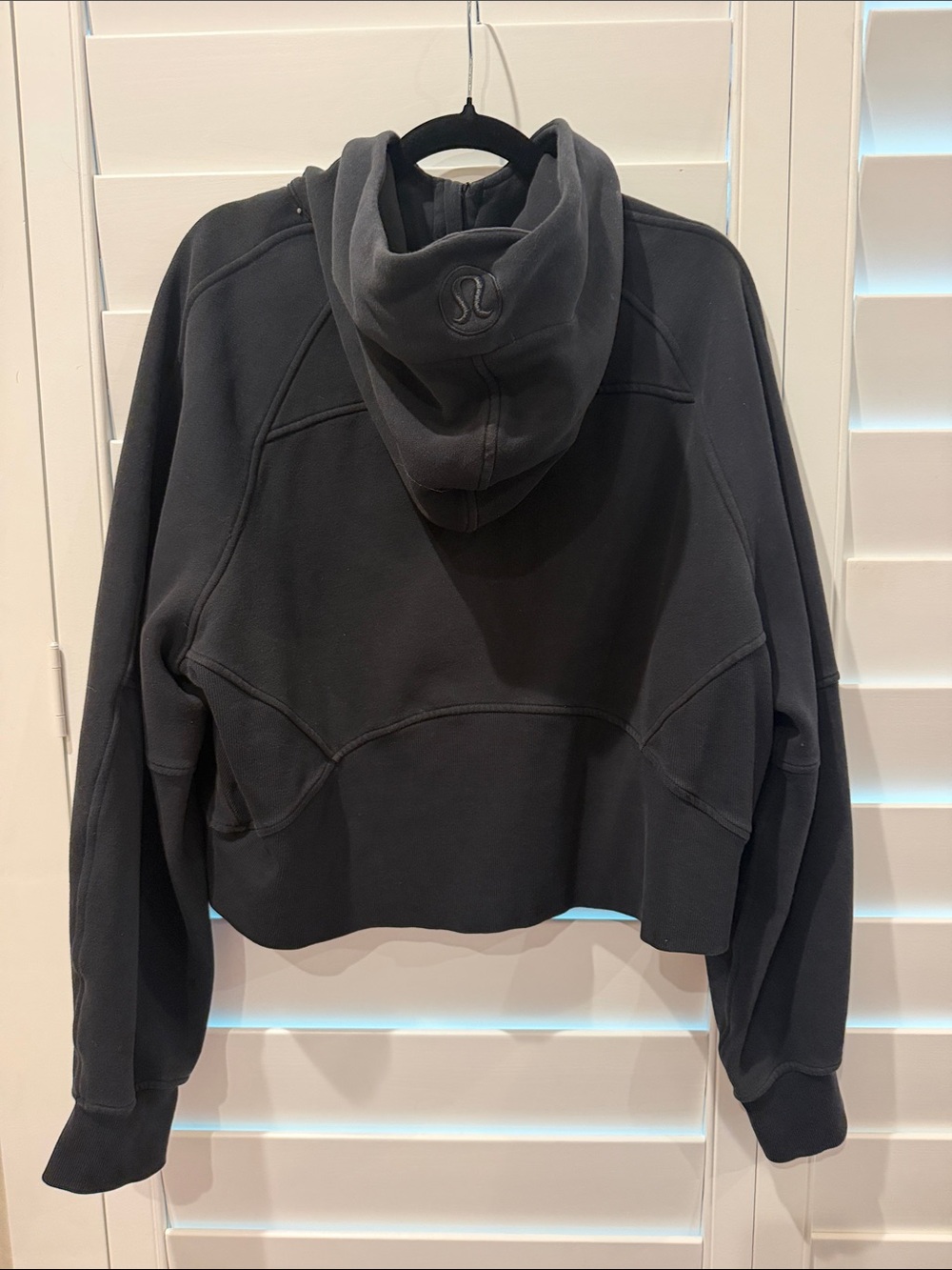 Lululemon Scuba Black Half-Zip Hooded Women's Sweater XL/XXL - Picture 2 of 3